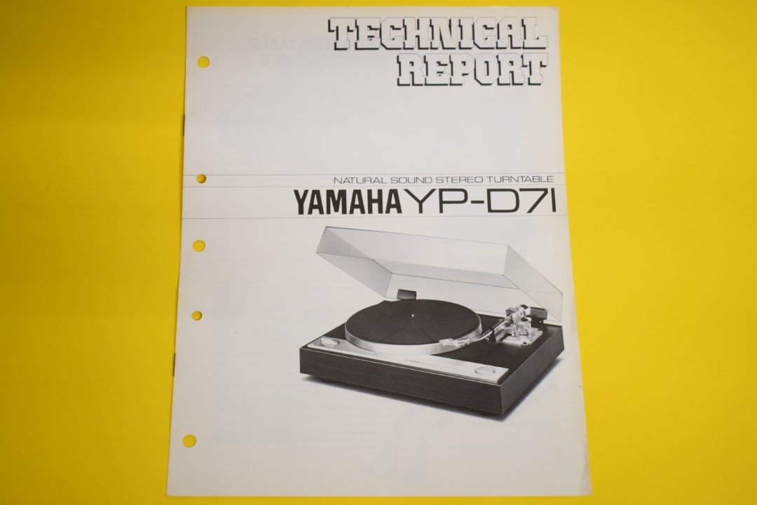 Yamaha YP-D71 Turntable Technical Report  			